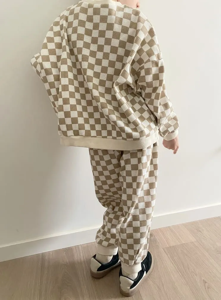 Ensemble oversize gaufré | Damier – La Camel – Image 4