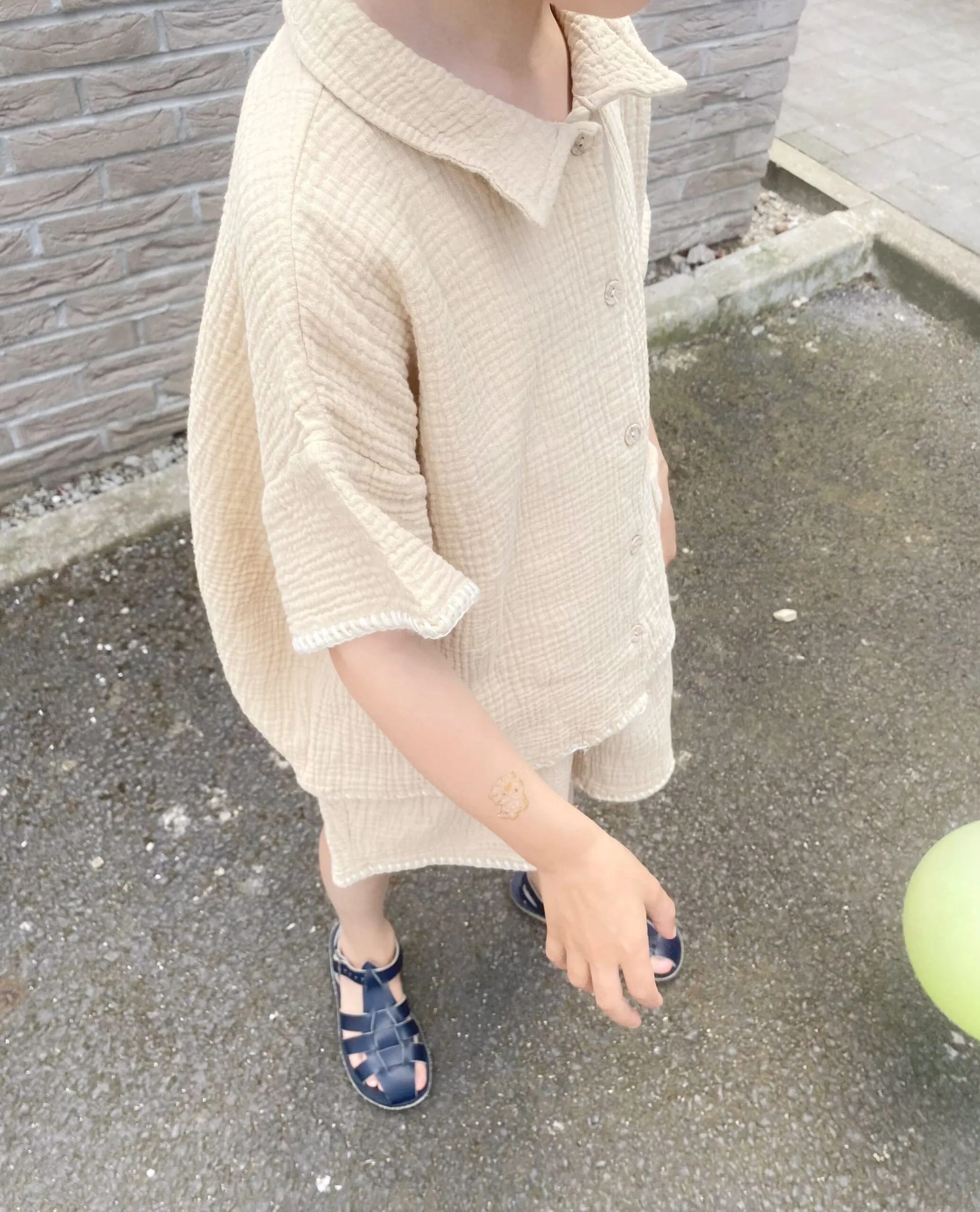 Ensemble oversize enfant | Gaze de coton – Anggo – Image 4