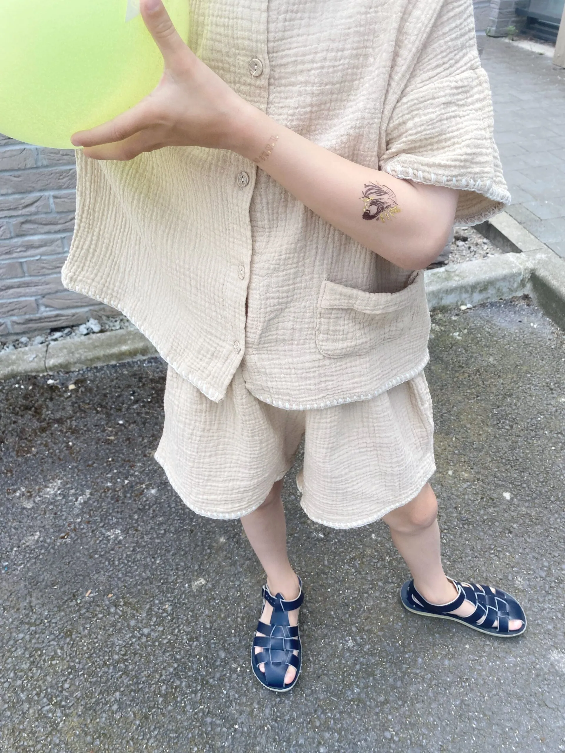 Ensemble oversize enfant | Gaze de coton – Anggo – Image 5