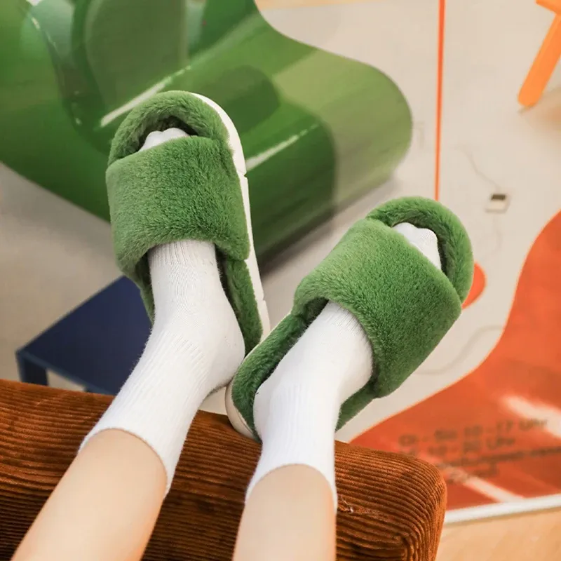 Claquette Fourrure Femme Moelleuse – Image 2