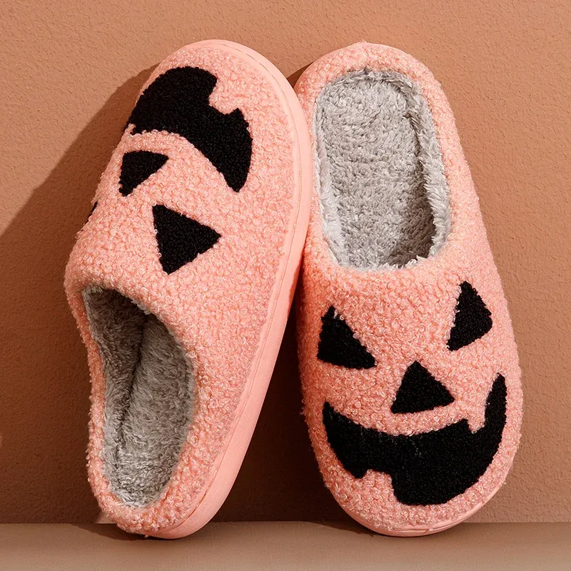 Chausson Halloween Citrouille Drôle – Image 2