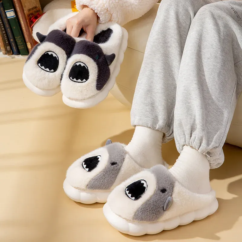 Chausson Chaud Animaux Requin Mule – Image 2