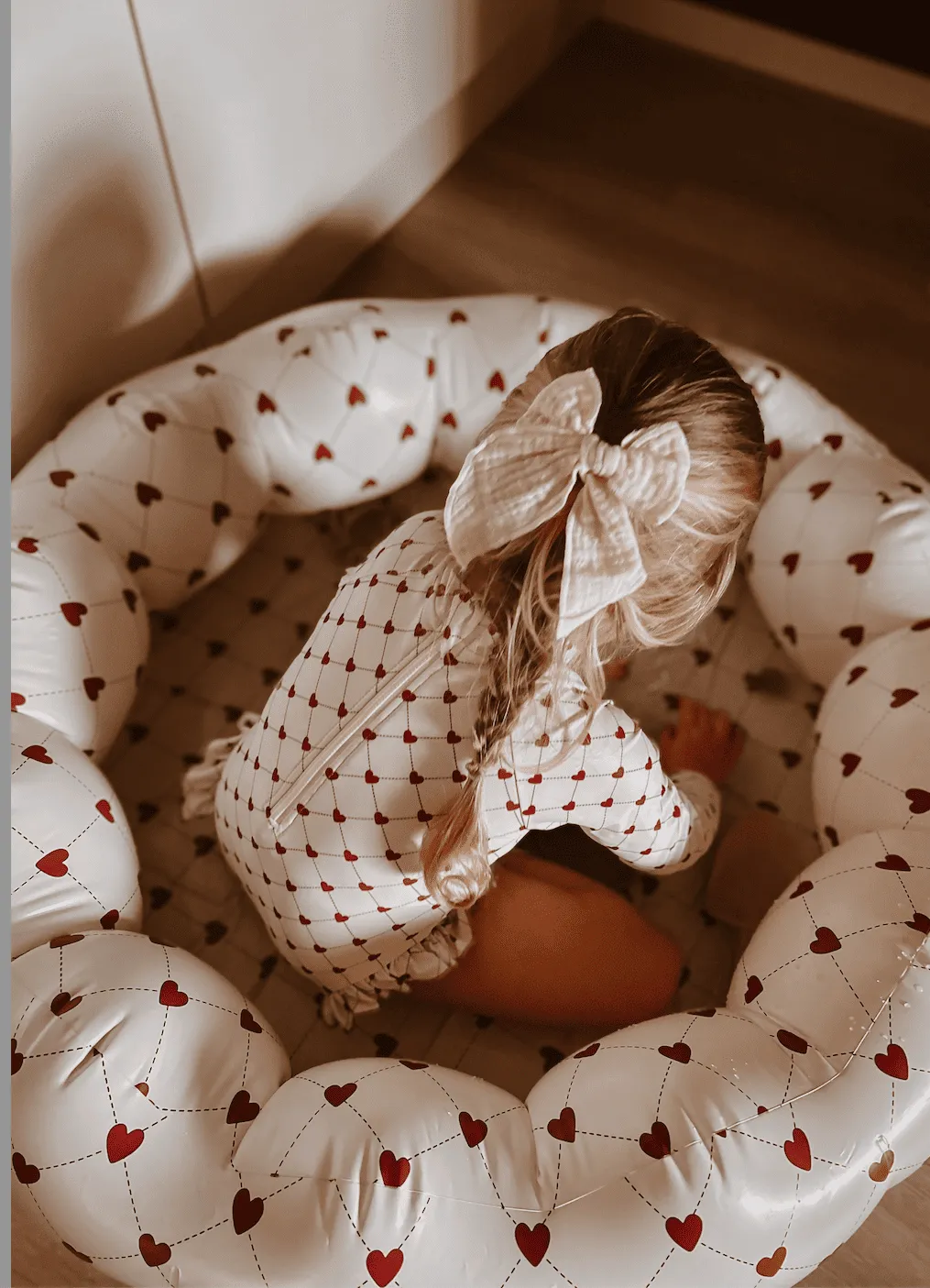 Maillot de bain fille Anti-uv coeurs | Lovely roots – Mrs Ertha – Image 3