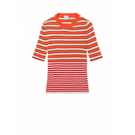 Pull rayé orange femme Paul Smith