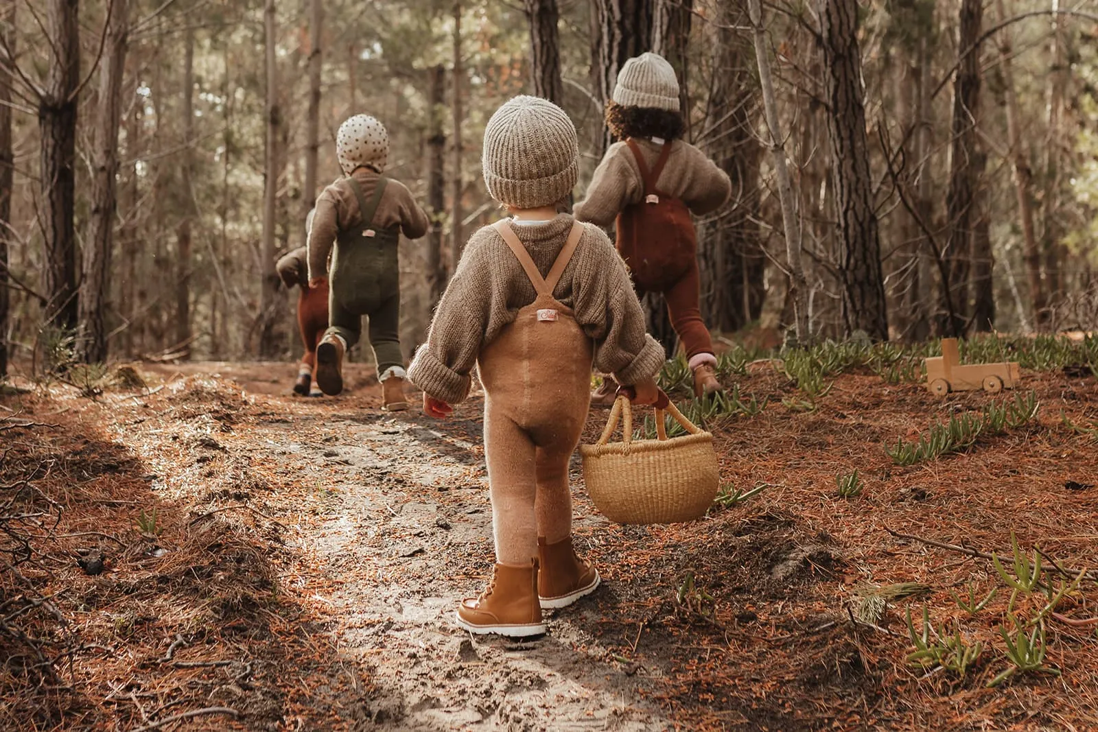 Collants à bretelles bébé Teddy | Light brown – Silly Silas – Image 5