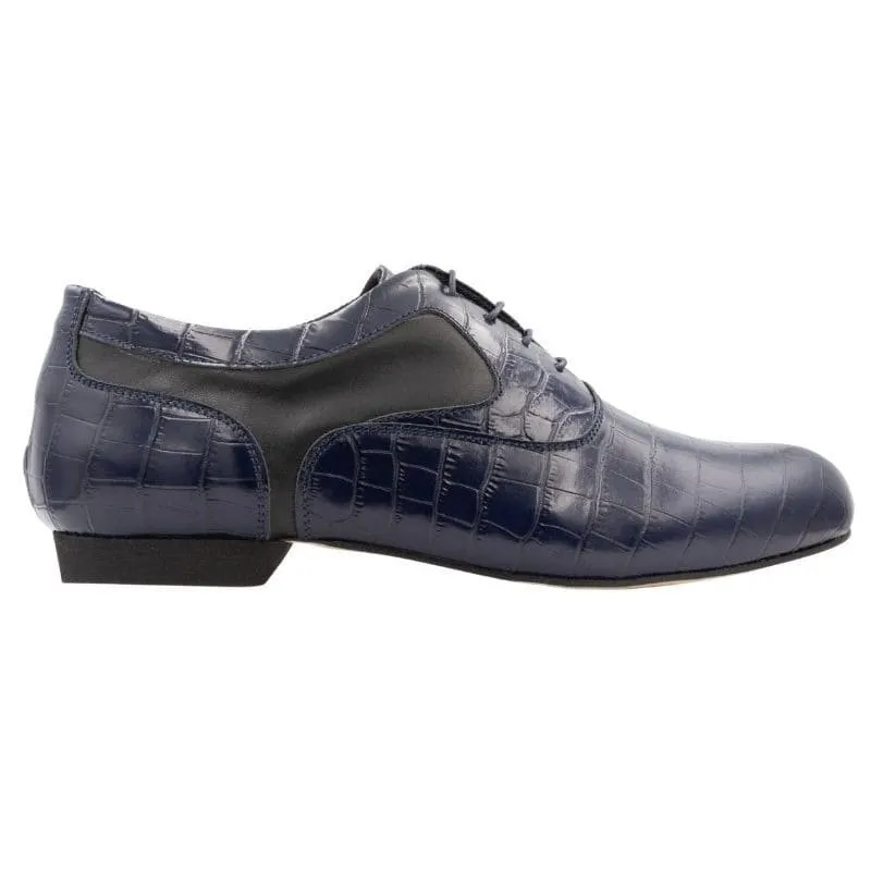 TANGOLERA 501 CROCO BLEU Chaussure de tango