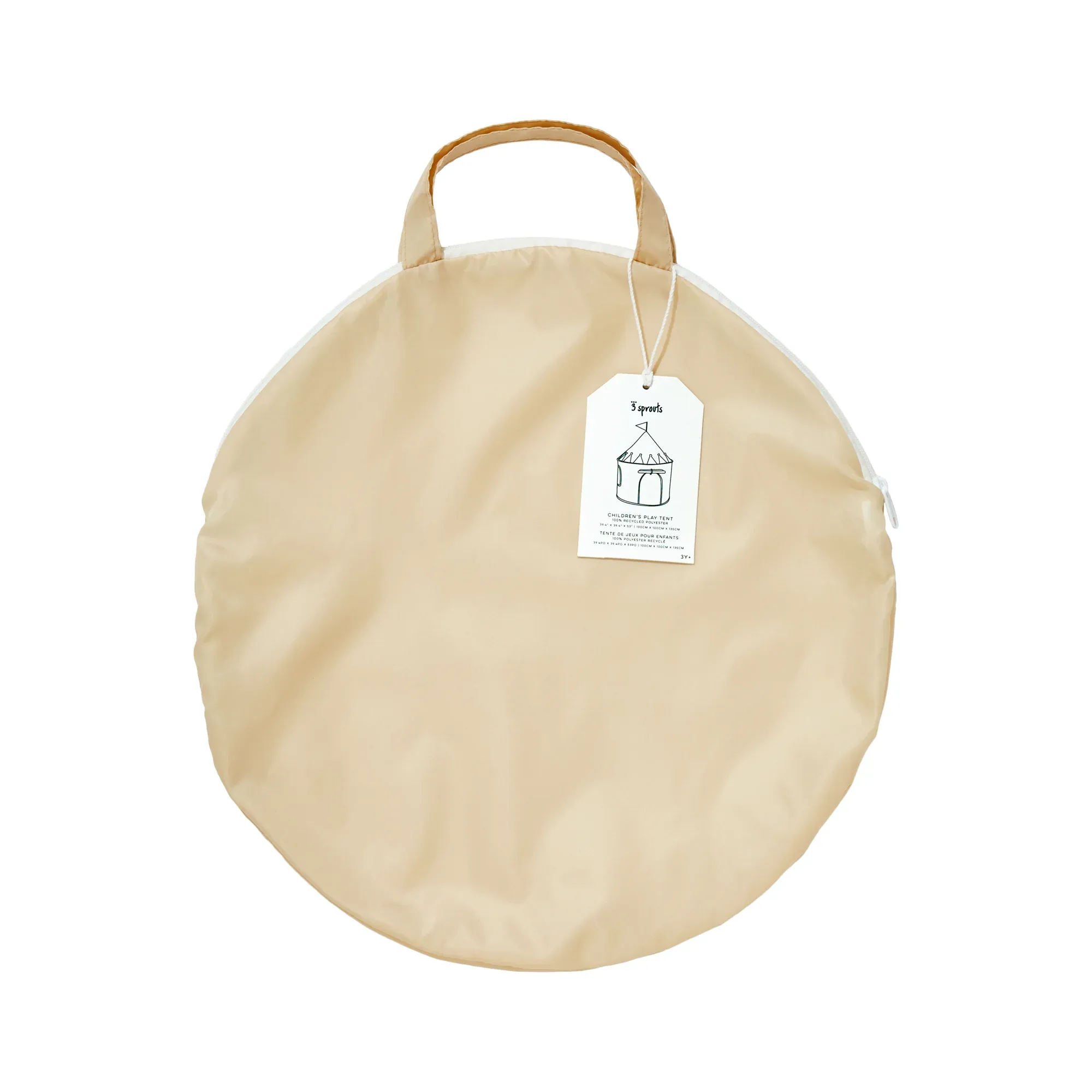 Tente de jeu en tissu enfant | Beige – 3 sprouts – Image 2