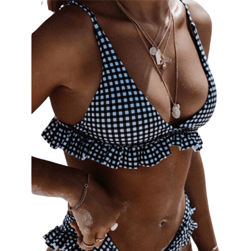 Maillots de Bain Vintage – ensemble vichy bikini – Image 5