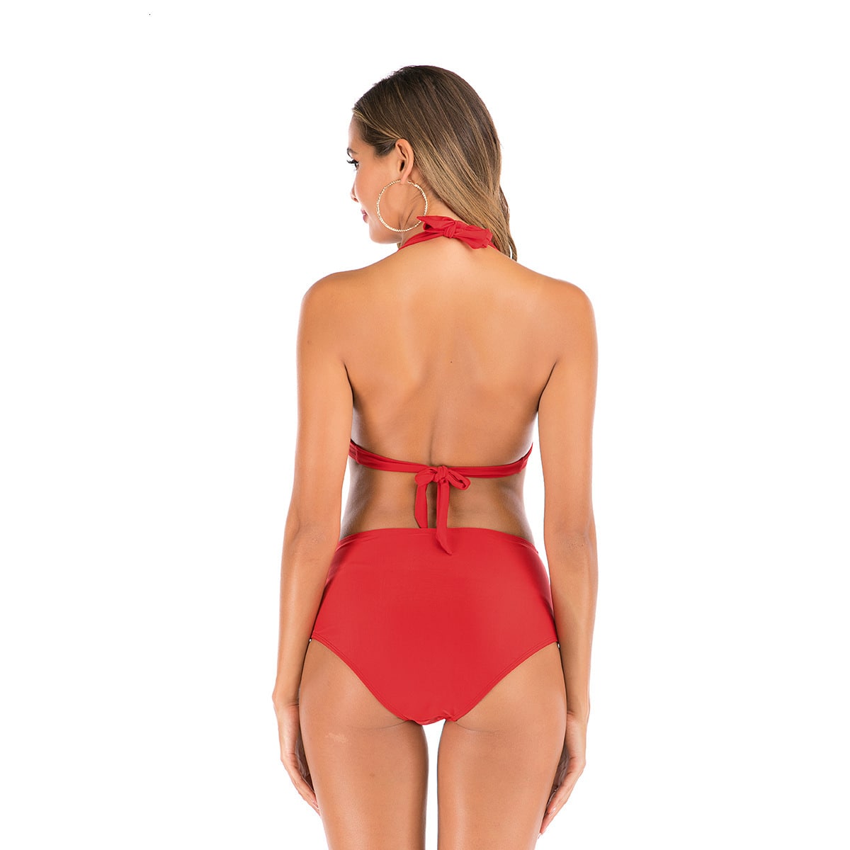 Maillots de Bain Vintage – Rouge classique – Image 3