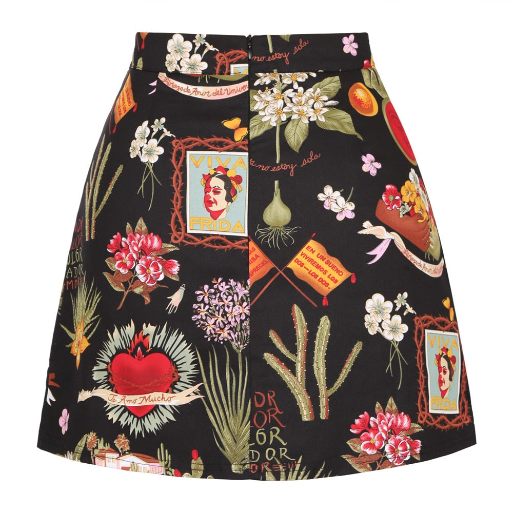 Jupe vintage mini noire Frida – Image 3