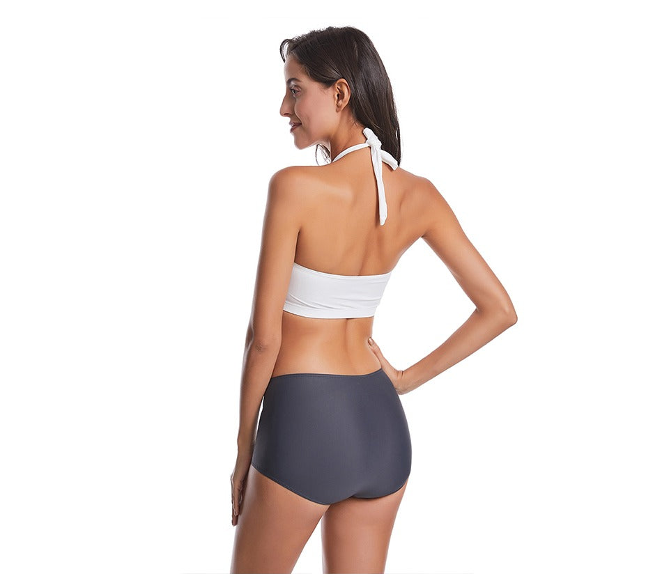 Maillots de Bain Vintage deux pièces avec shorty – Image 4