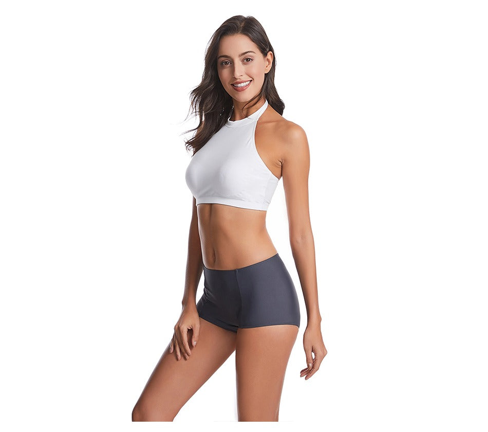 Maillots de Bain Vintage deux pièces avec shorty – Image 3