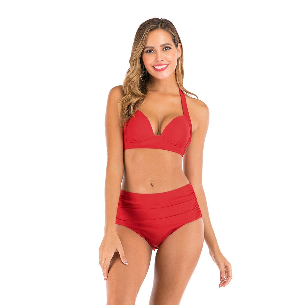 Maillots de Bain Vintage – Rouge classique – Image 2