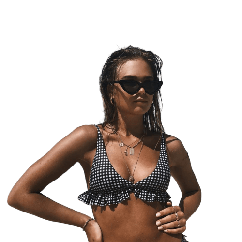 Maillots de Bain Vintage – ensemble vichy bikini – Image 4