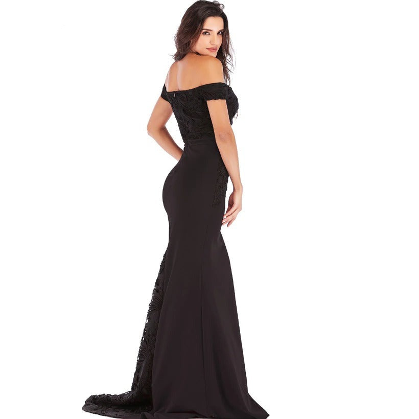 Robe de soirée vintage silhouette sirène – Image 3