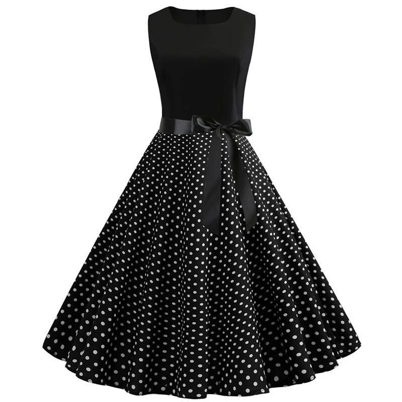 Robe Guinguette bicolore noire et blanche – Image 2