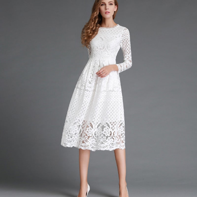 Robe Vintage – Dentelle des années 70 – Image 4