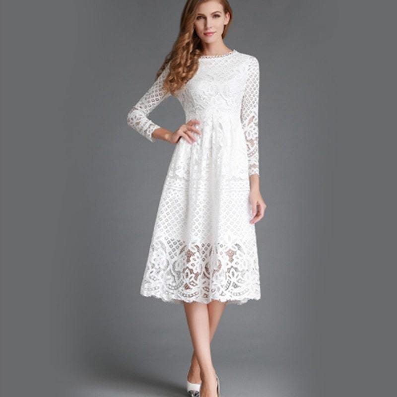 Robe Vintage – Dentelle des années 70 – Image 2