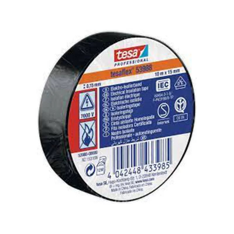 Tesaflex isolant électrique Noir 15mm x 10 ml