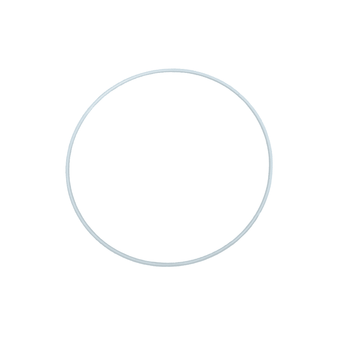 1 Anneau en métal blanc attrape rêve – 15 cm