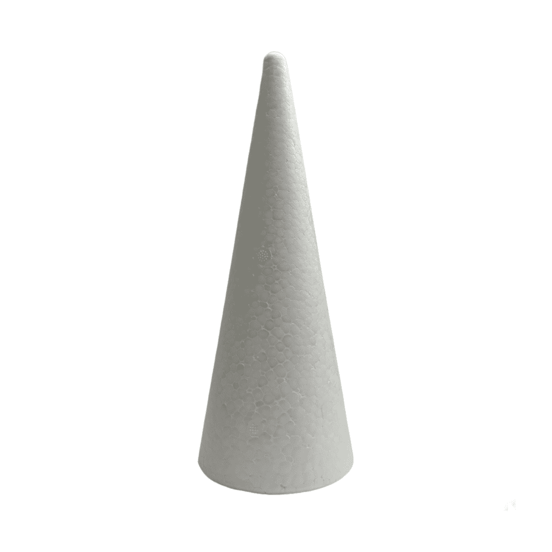Cône sapin de noël polystyrene – 10 cm