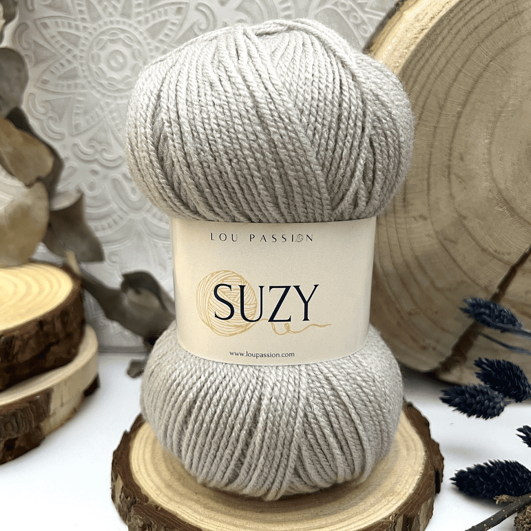Pelote SUZY 100g/360 mètres Perle 405
