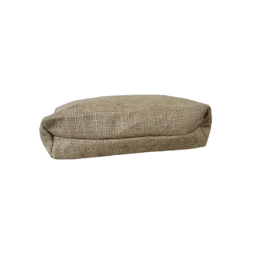 Trousse en toile de jute 22X12X7 cm – Image 3