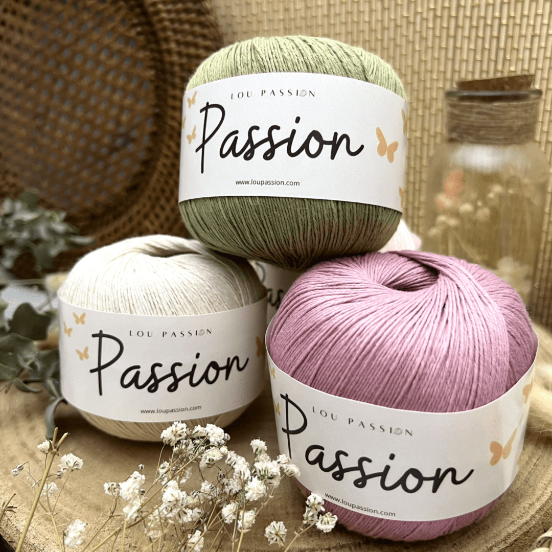 Passion Coton 100g-380m Blanc ” REF 13 “ – Image 2