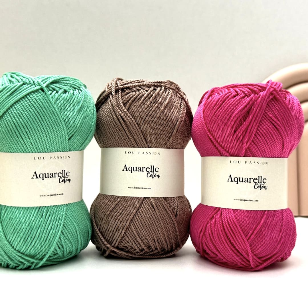 Pelote de coton Aquarelle 100% coton mercerisé Esmeralda Ref-637 – Image 7