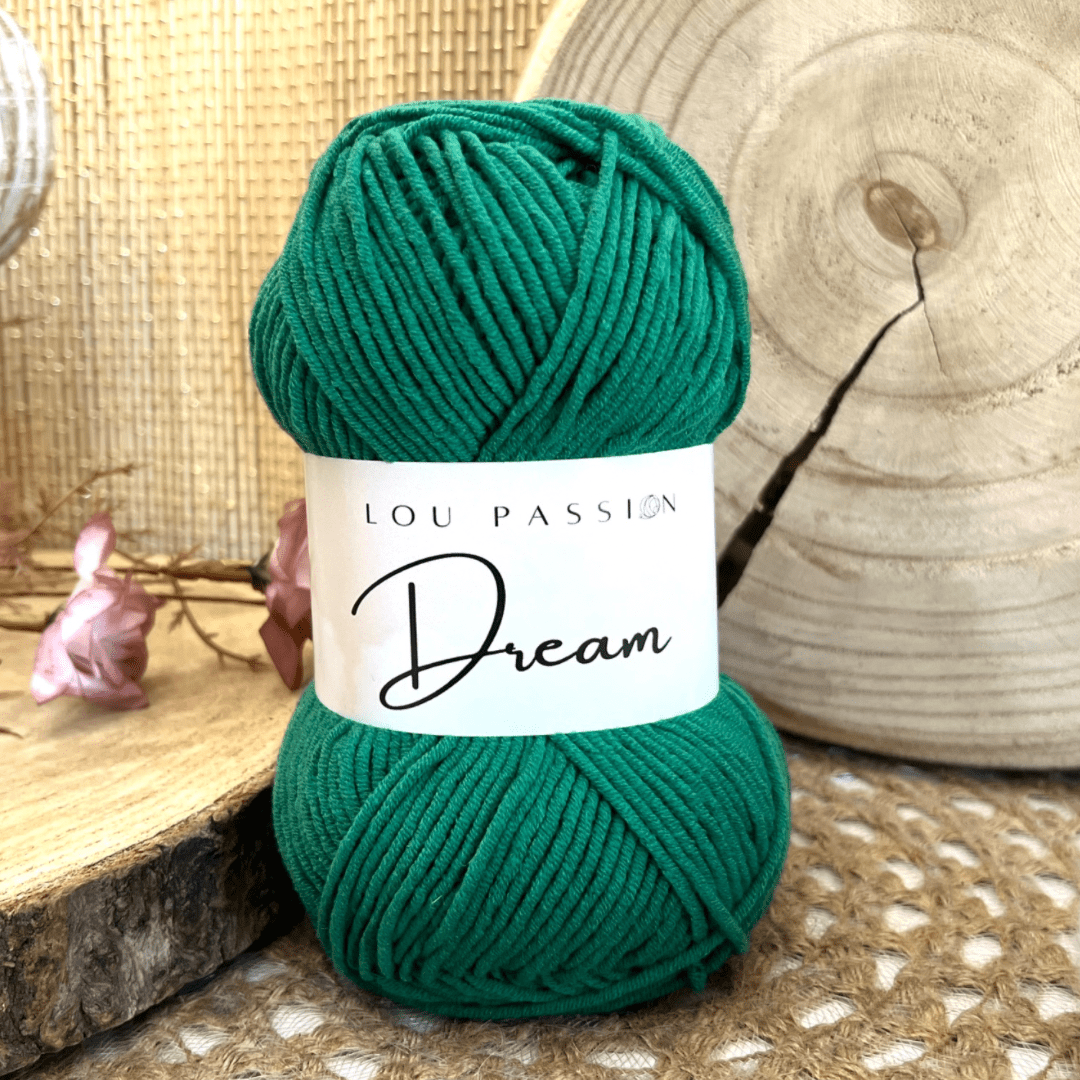Pelote Dream 100gr -160 m Vert Ref-52