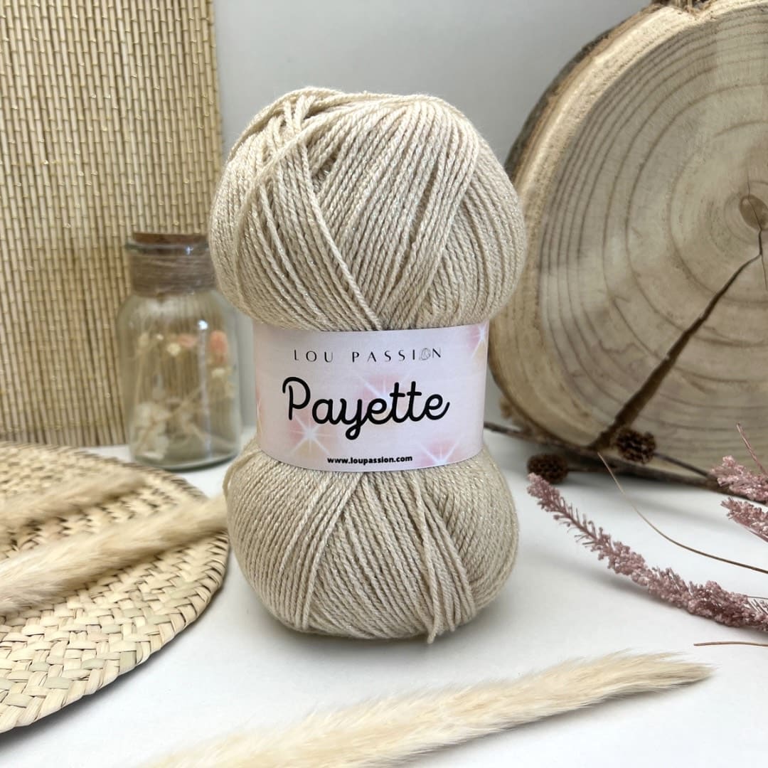 Pelote de laine Payette 100g – 380 m Beige