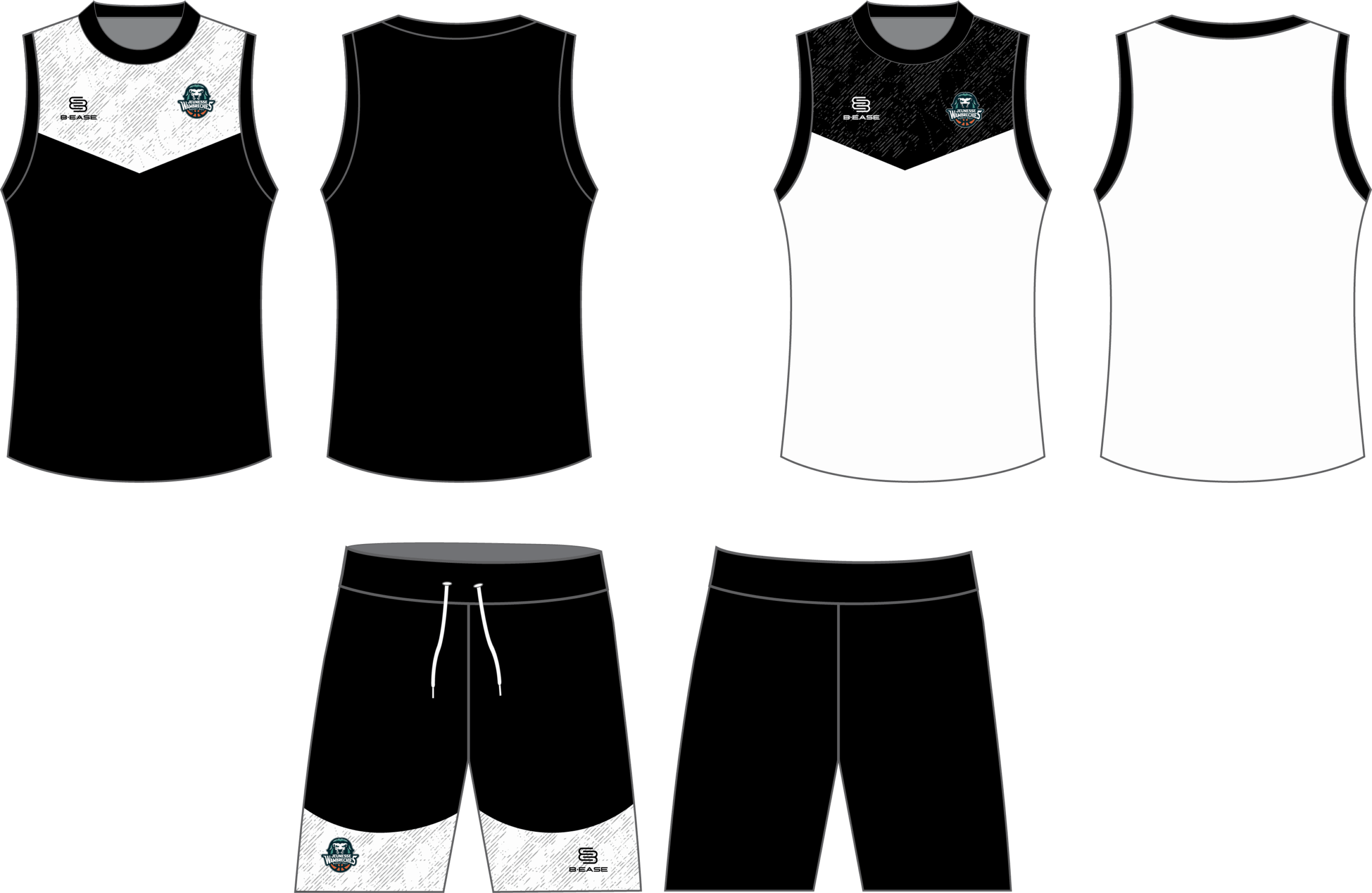 Kit entrainement (Maillot réversible + short simple) Wambrechies