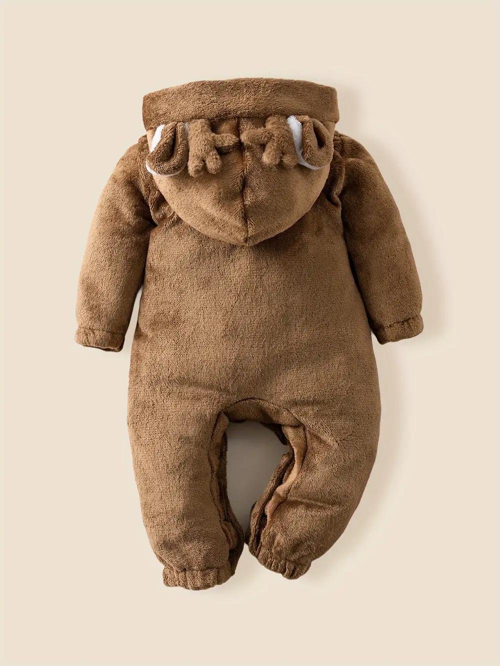 Barboteuse bébé à capuche avec oreilles 3D – motif animal doux et ludique – Image 4