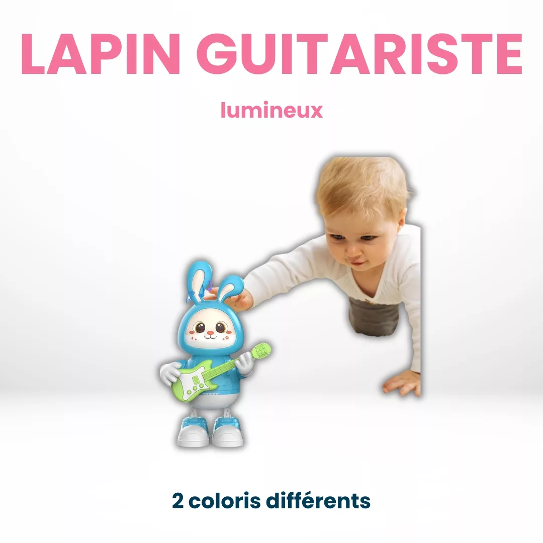 Lapin Guitariste Lumineux