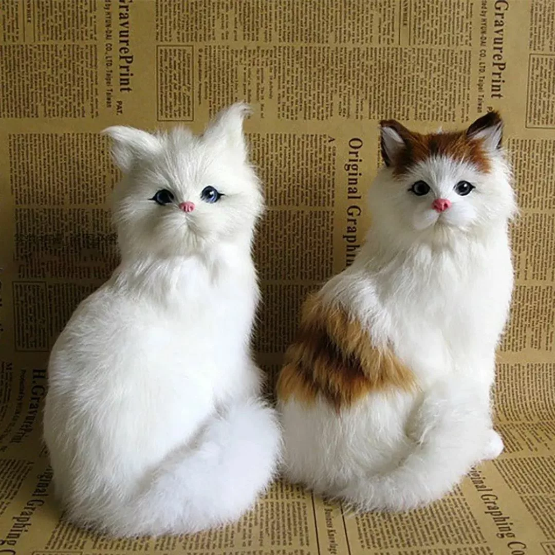 Peluche chat réaliste – Ultra douce et expressive pour déco cosy ou cadeau apaisant – Image 3