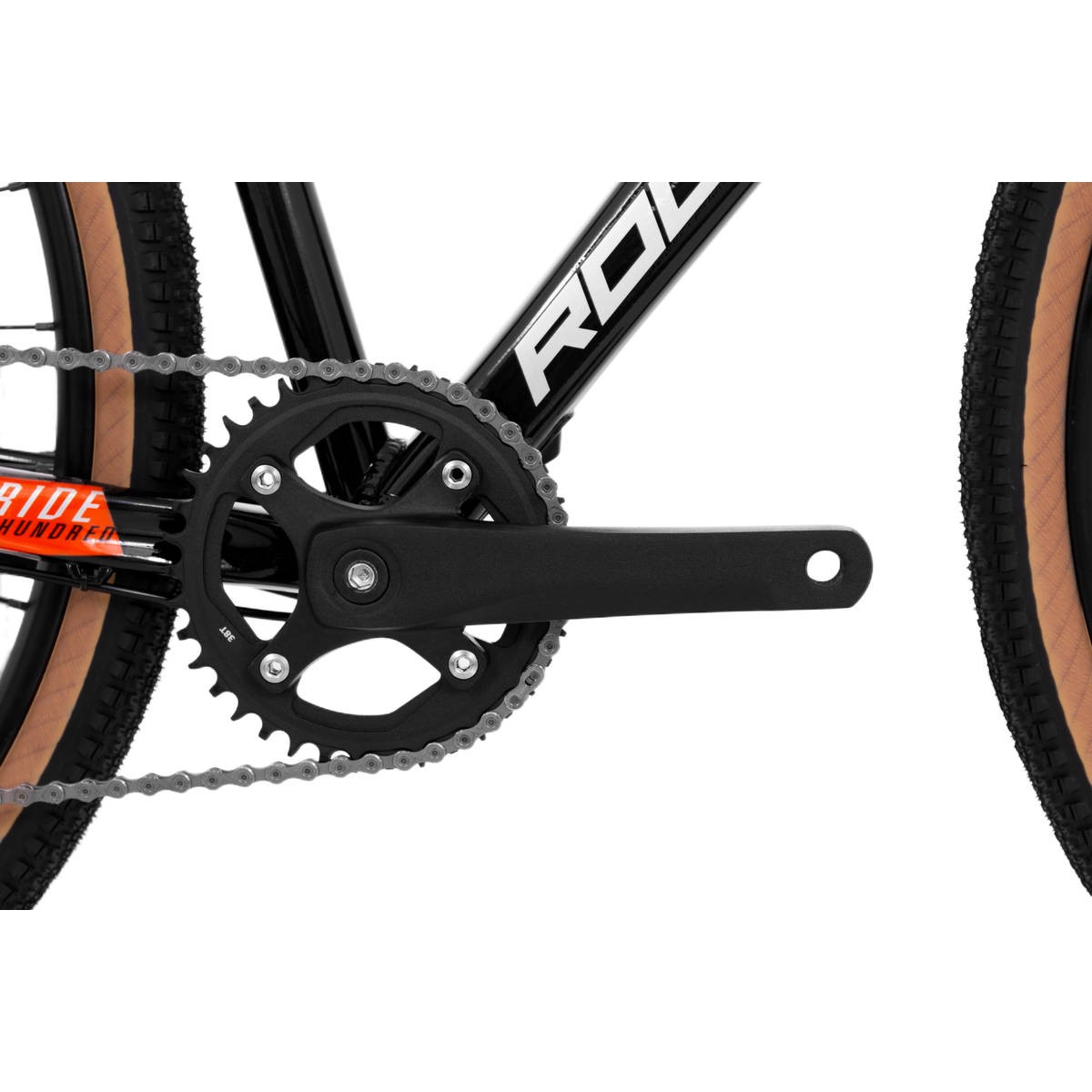 Vélo Gravel RockMachine GravelRide 200 Noir / Gris / Orange – Image 4