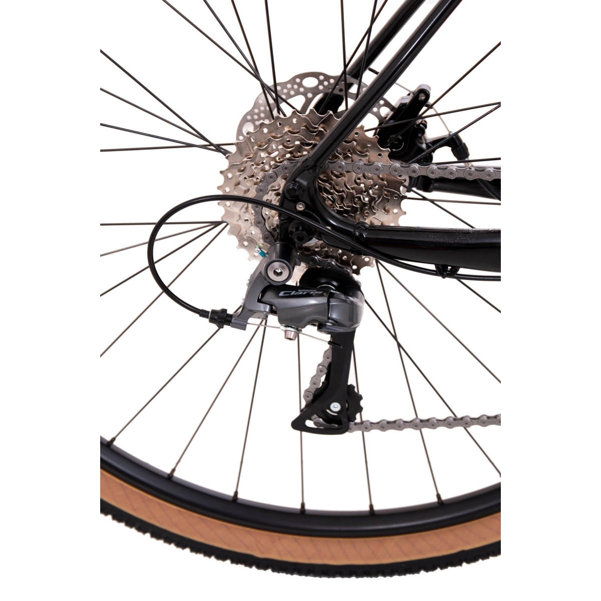 Vélo Gravel RockMachine GravelRide 200 Noir / Gris / Orange – Image 3