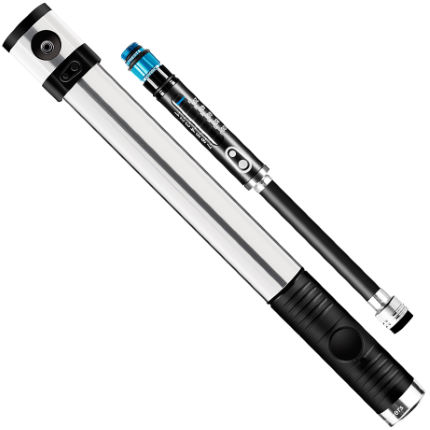 Pompe CRANKBROTHERS à main Klic HV avec Jauge – Silver