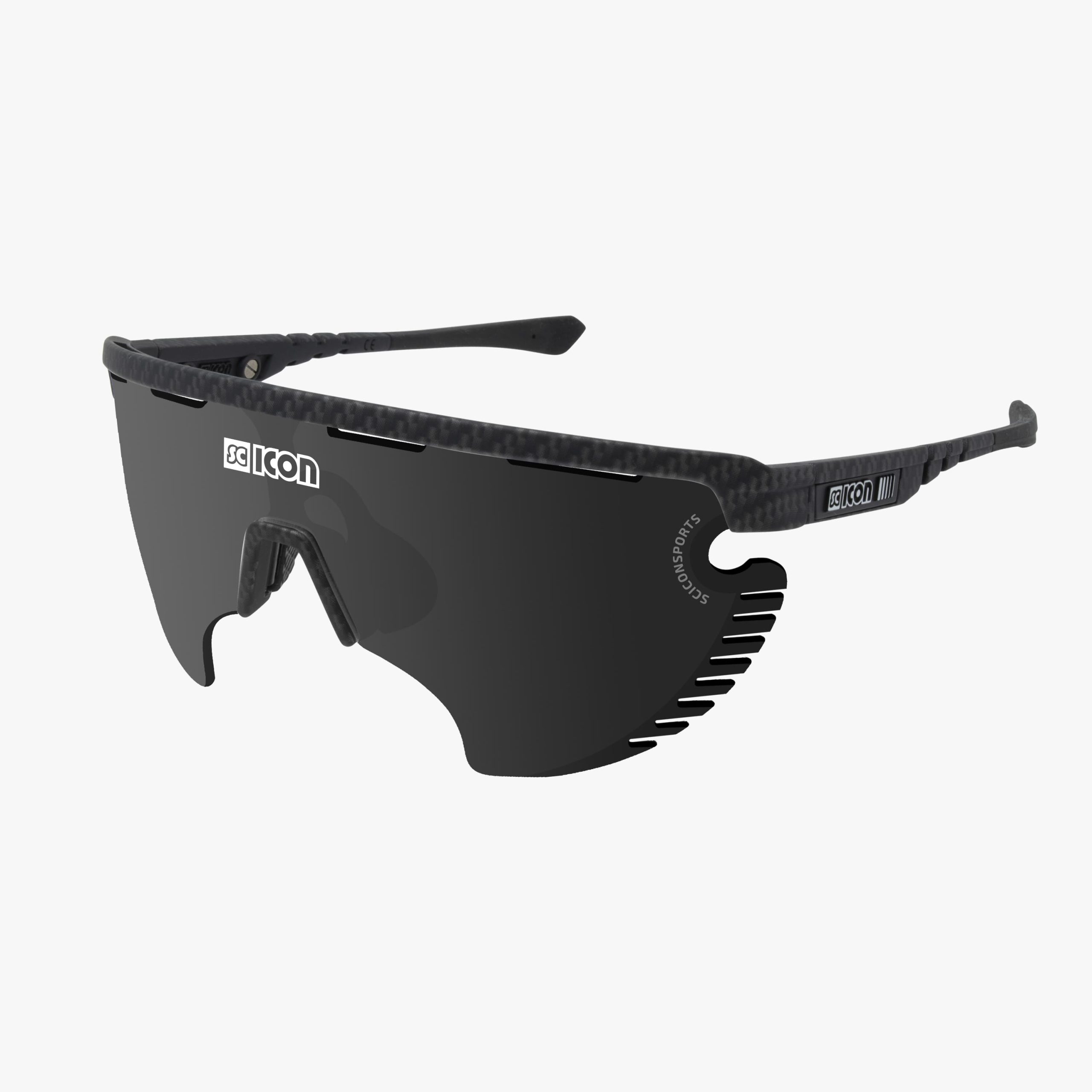 Lunettes Scicon Aerowing Lamon Carbon Matt / Argent Miroir SCNPP