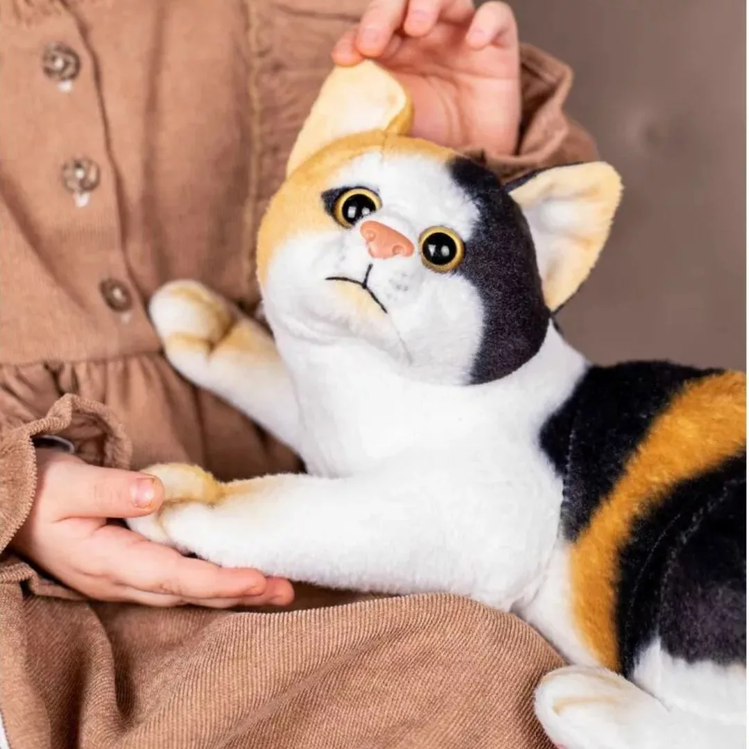 Chaton en peluche – Ultra doux et réaliste pour enfants et bébés – Compagnon câlin apaisant