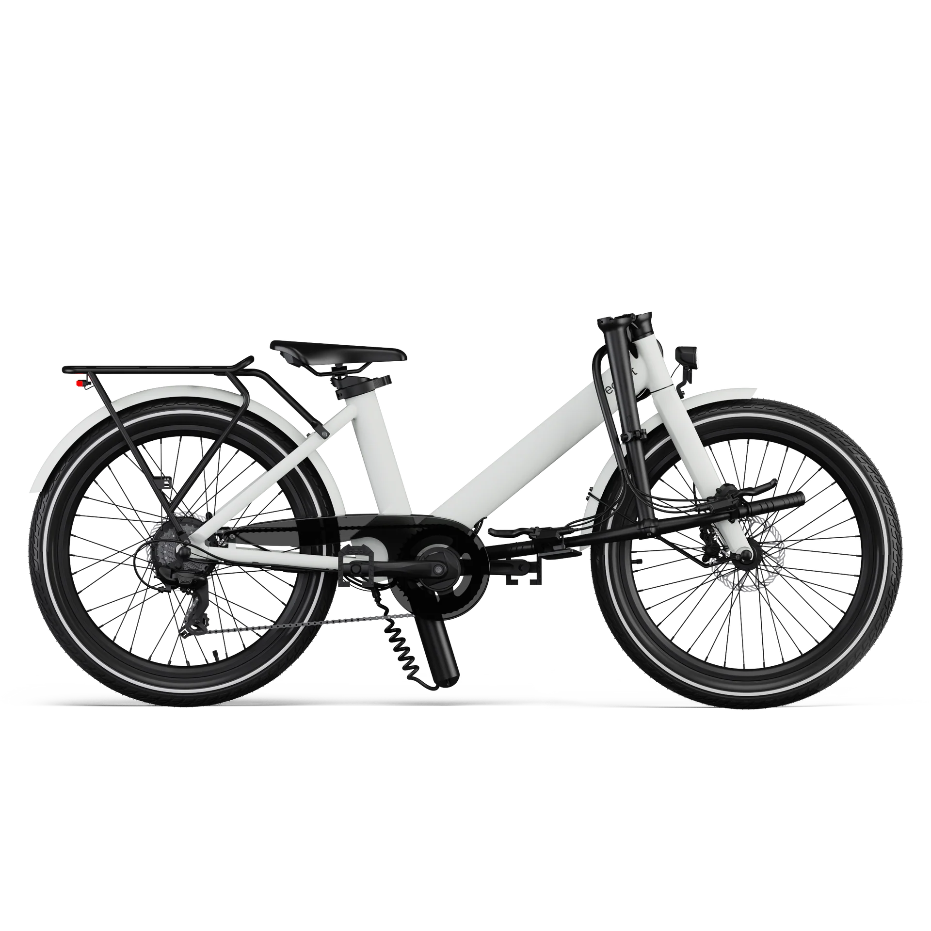 Vélo Semi Pliant Eovolt Evening 24 Pouces Gris Lune – Image 3