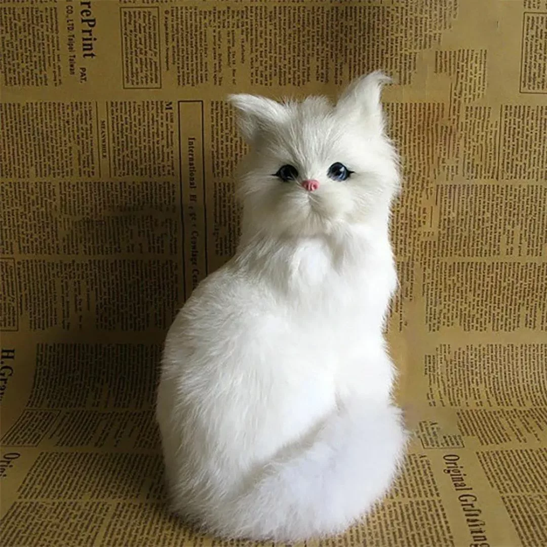 Peluche chat réaliste – Ultra douce et expressive pour déco cosy ou cadeau apaisant – Image 7