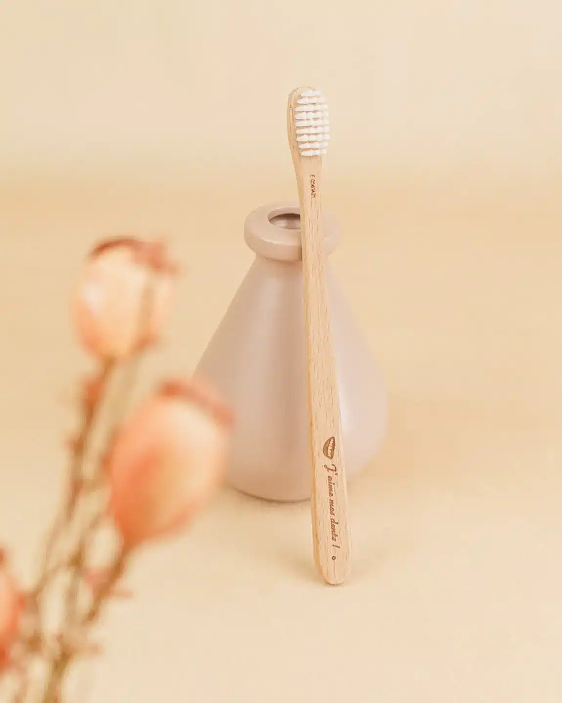 Brosse à dents en hêtre | Poils souples – J’aime mes dents – Image 7