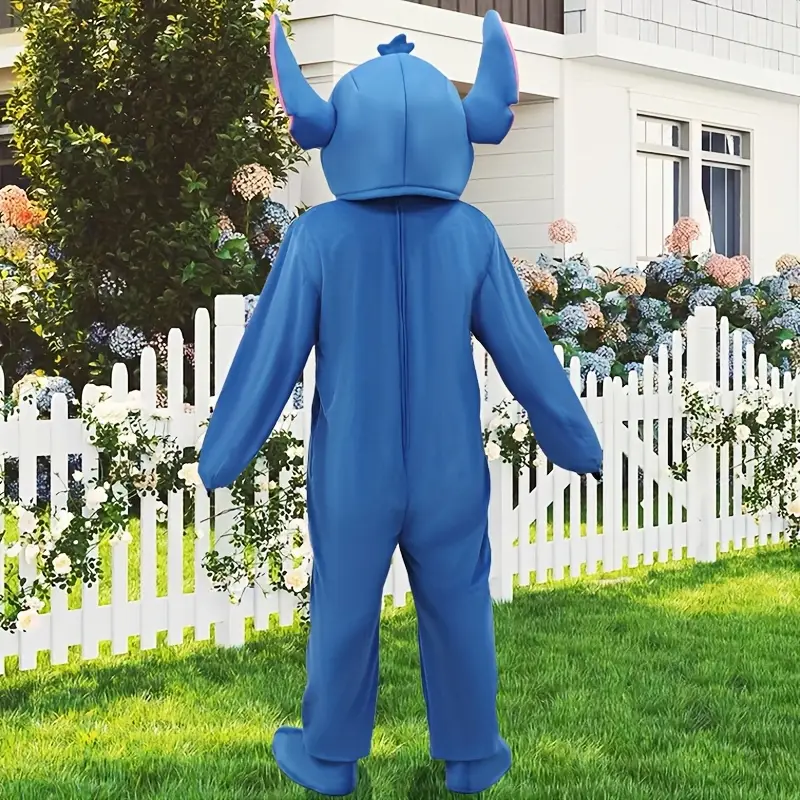 Costume Stitch bleu en peluche – déguisement cosplay doux pour enfants – Image 6