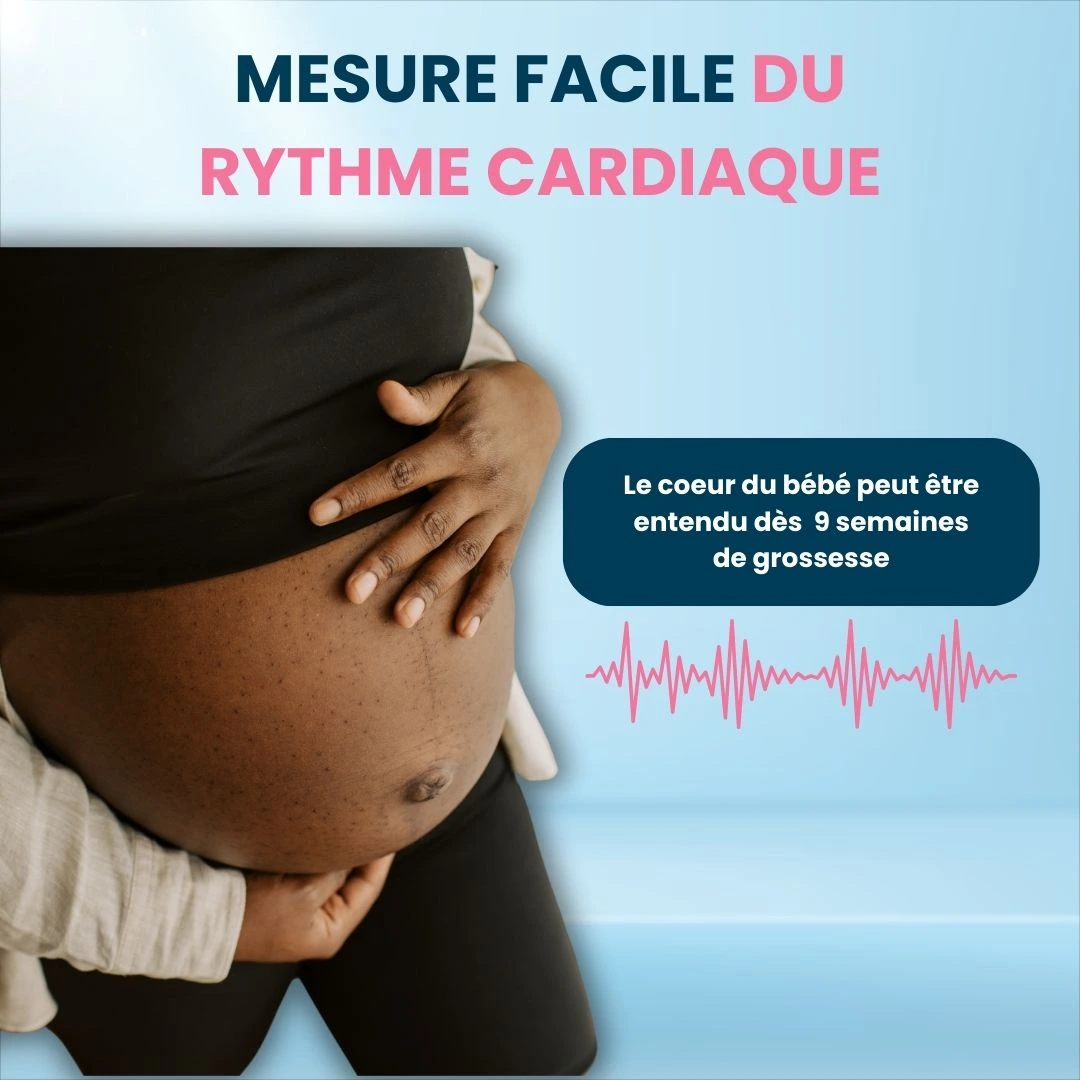 Écoute-Cœur Bébé I Doppler fœtal Grossesse Monitor – Image 4