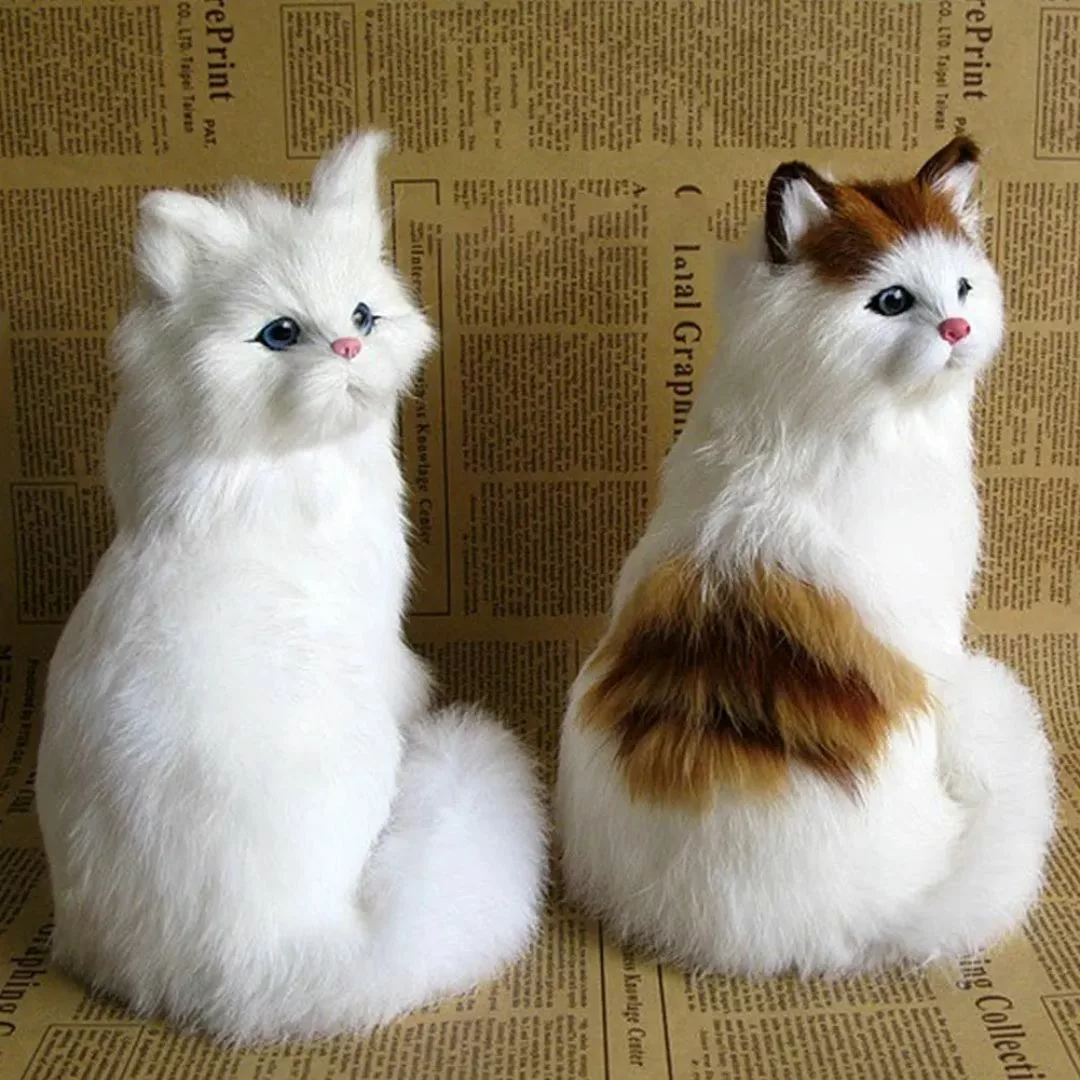 Peluche chat réaliste – Ultra douce et expressive pour déco cosy ou cadeau apaisant – Image 4