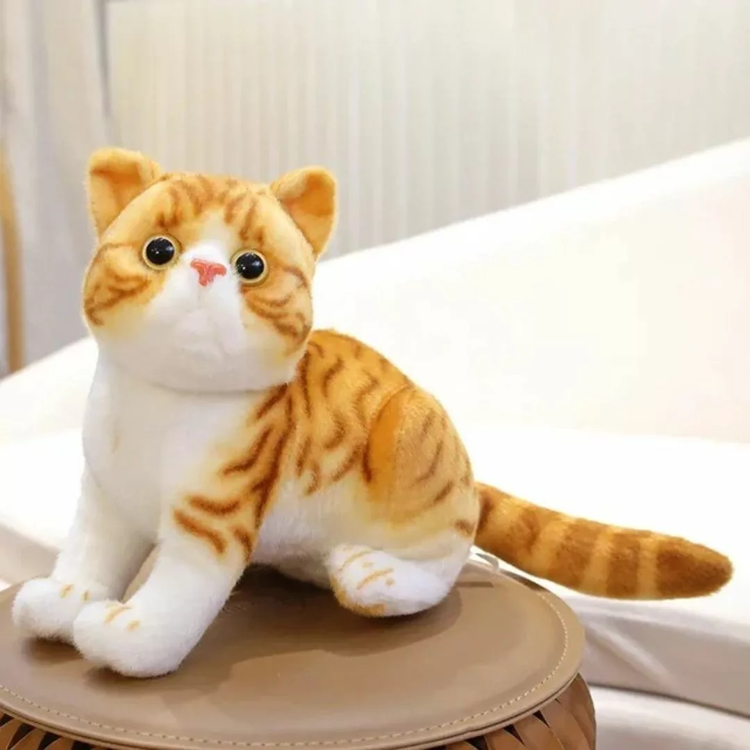 Chaton en peluche – Ultra doux et réaliste pour enfants et bébés – Compagnon câlin apaisant – Image 6