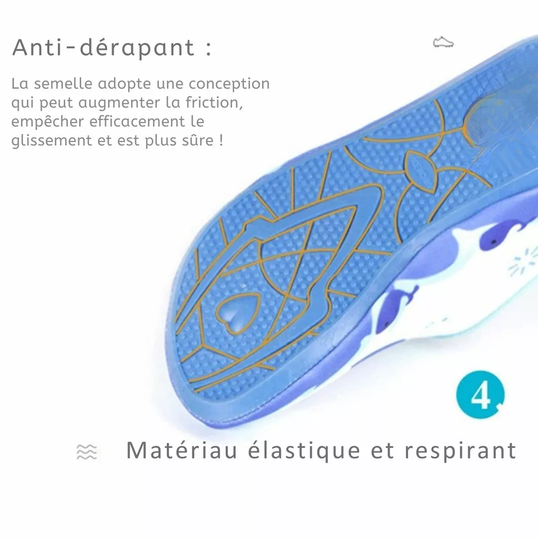 Chaussette piscine enfant – Antidérapante et confortable – Sécurité optimale pour jeux aquatiques – Image 4
