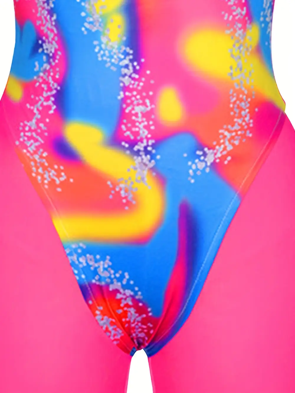 Déguisement femme années 80 – ensemble fluo avec veste et legging rétro – Image 5