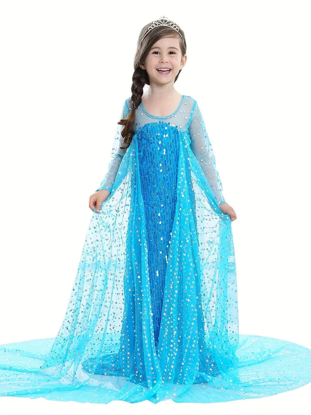 Robe princesse fille en tulle avec accessoires – déguisement carnaval ou fête – Image 2